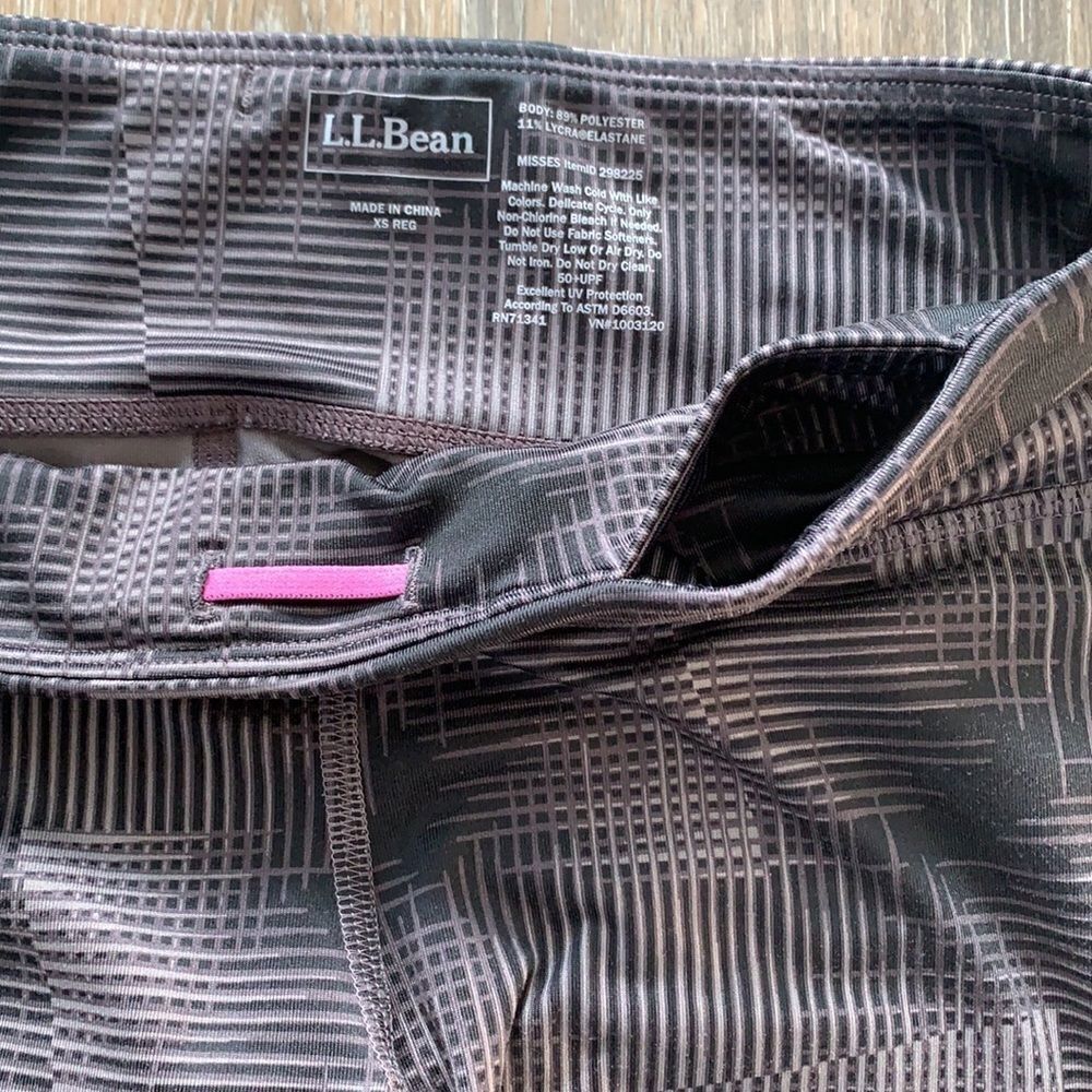 LL Bean yoga walking running workout leggings sz xs - Picture 3 of 8